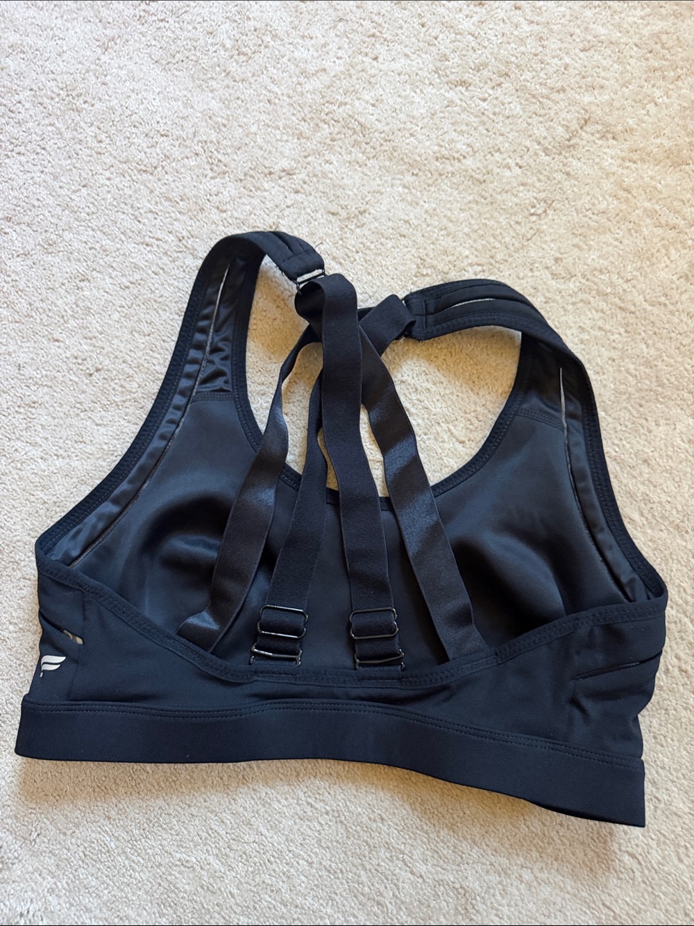 Fabletics Black Multi-Strap Sports Bra